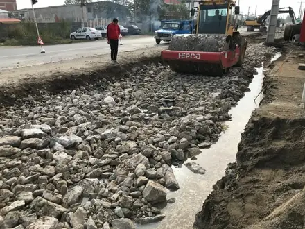 Rolling beside the surface-water channel